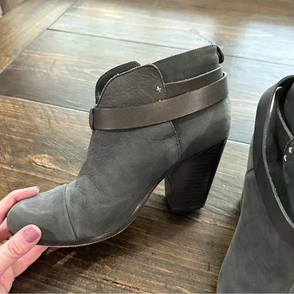 Rag & Bone Women's Harrow Gray Distressed Suede Ankle Boots Size 39, US 9 GUC - Picture 5 of 13